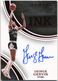 George Gervin NBA 2015-16 Panini Immaculate Collection Ink Red Signature Auto 03/25