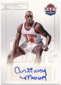 故 Anthony Mason NBA 2011-12 Panini Past & Present Elusive Ink Signature Auto
