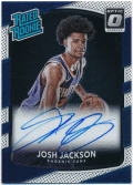 Josh Jackson NBA 2017-18 Panini Donruss Optic RC Rated Rookie Signature Auto