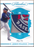 Jorge Polanco MLB 2020 Panini Flawless Platinum Patch 1/1 1of1