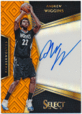 Andrew Wiggins NBA 2016-17 Panini Select Orange Prizm Signature Auto 49/60
