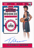 Terance Mann NBA 2019-20 Panini Contenders RC Rookie Ticket Signature Auto