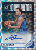 Jalen Brunson NBA 2018-19 Panini Donruss RC Rookie Dominator Signature Auto 51/99