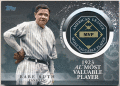 Babe Ruth MLB 2023 Topps Update Series AL MVP Award Winner Commemorative Medallion