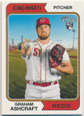 Graham Ashcraft MLB 2023 Topps Heritage RC Rookie Mini Card 096/100