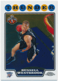 Russell Westbrook NBA 2008-09 Topps Chrome RC #184 Rookie Card