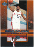 LeBron James NBA 2003-04 Upper Deck UD Rookie Exclusives RC #1 Star Rookie Card