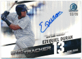 Ezequiel Duran MLB 2020 Bowman Chrome Stat Tracker Refractor Signature Auto 93/99