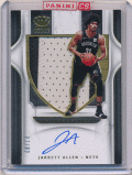 Jarrett Allen NBA 2019-20 Panini Crown Royale Silhouettes Patch Auto 08/10