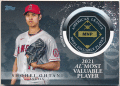 大谷翔平 MLB 2023 Topps Update Series 2021 AL MVP Commemorative Medallion