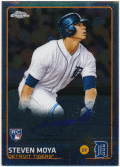 Steven Moya MLB 2015 Topps Chrome RC Rookie Signature Auto スティーブン・モヤ 元 中日 オリックス