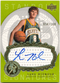 Luke Ridnour NBA 2003-04 Upper Deck Triple Dimensions RC Rookie Standout Signature Auto 054/100