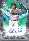 Corbin Carroll MLB 2023 Topps Inception RC Rookie Green Signature Auto 029/125