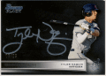 Tyler Naquin MLB 2012 Bowman Black Signature Auto 06/25