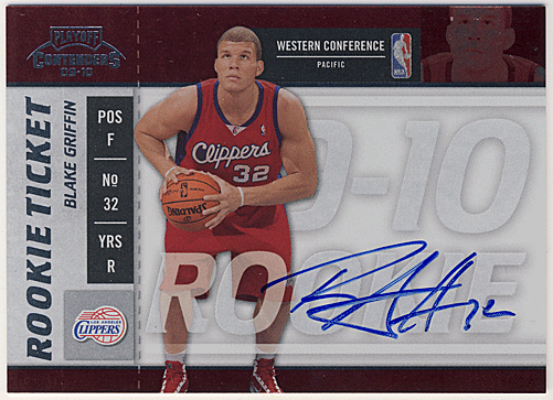 Blake Griffin NBA 09-10 Playoff Contenders RC Signature Auto