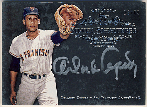 Olando Cepeda MLB 2013 Topps Five Star Silver Signature Auto 19/65
