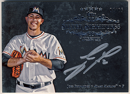 Jose Fernandez MLB 2013 Topps Five Star Silver Signature Auto 04/65