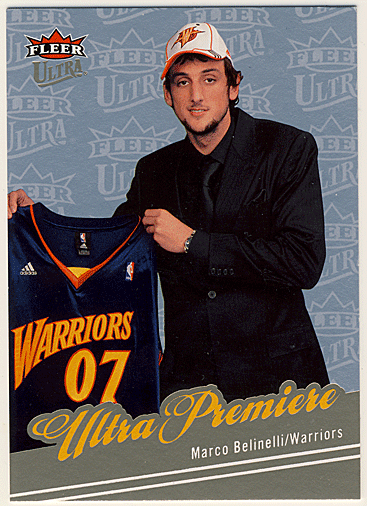 Marco Belinelli NBA 07-08 Fleer Ultra RC Platinum Medallion 10/25