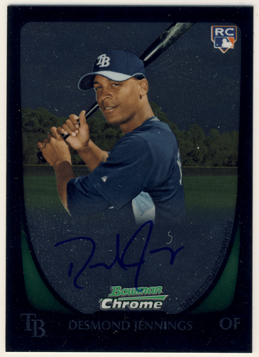 Desmond Jennings MLB 2011 Bowman Chrome RC Signature Auto