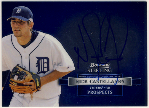 Nick Castellanos MLB 2012 Bowman Sterling Prospects Signature Auto