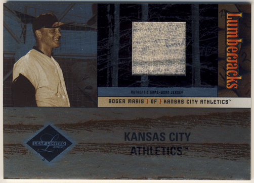 Roger Maris MLB 2004 Leaf Limited Lumberjacks Jersey 088/100