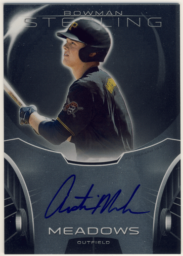 Austin Meadows MLB 2013 Bowman Sterling Signature Auto