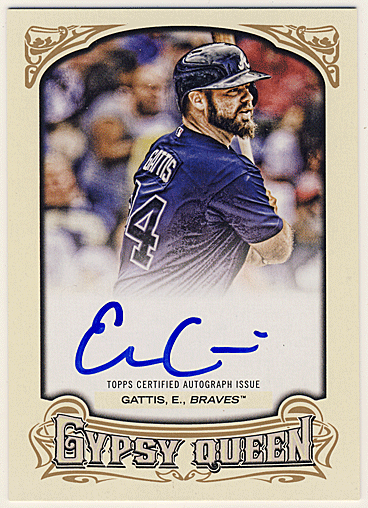 Evan Gattis MLB 2014 Topps Gypsy Queen Signature Auto