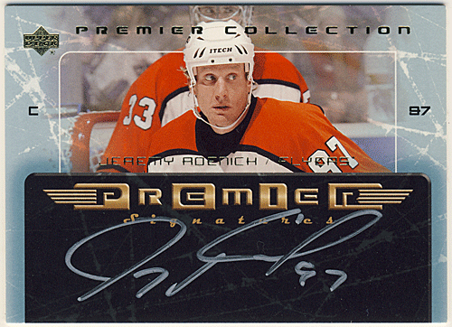 Jeremy Roenick NHL 03-04 UD Premier Collection Signature Auto