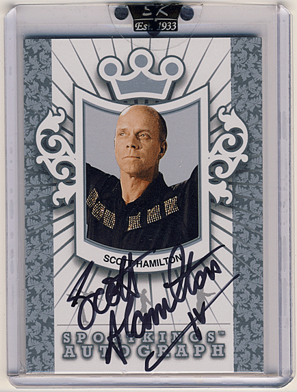 Scott Hamilton 2010 Sportkings Series D Silver Version Signature Auto Figure Skater