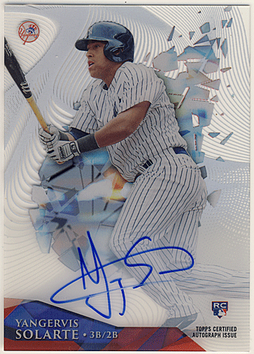 Yangervis Solarte MLB 2014 Topps High Tek RC Signature Auto