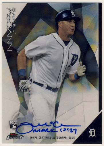 James McCann MLB 2015 Topps Finest RC Refractor Signature Auto