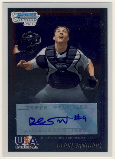 Blake Swihart MLB 2010 Bowman Chrome USA Signature Auto