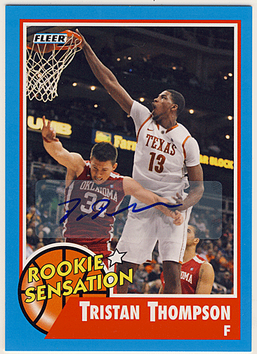 Tristan Thompson 11-12 Fleer Retro Rookie Sensation Signature Auto