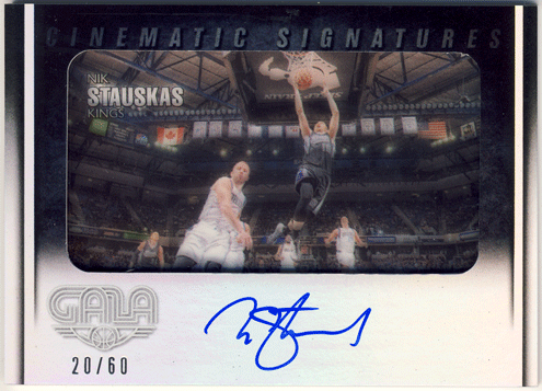 Nik Stauskas NBA 14-15 Panini Gala Cinematic Signature Auto 20/60