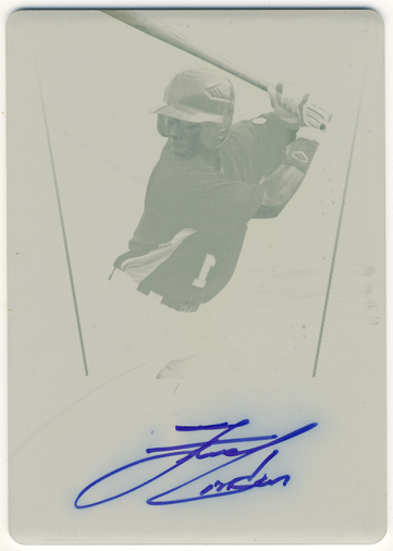 Francisco Lindor 2011 Leaf Metal Draft Yellow Plate Signature Auto 1/1