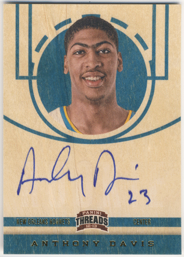 Anthony Davis NBA 12-13 Panini Threads RC Signature Auto