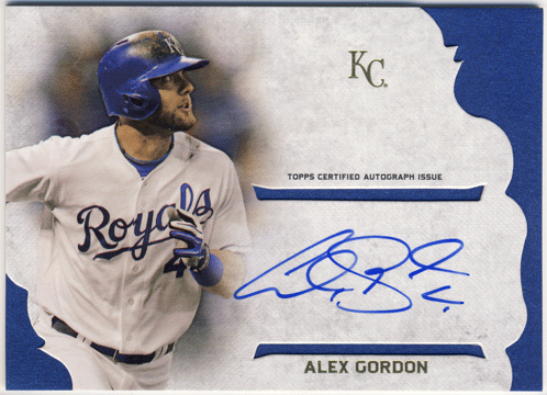 Alex Gordon MLB 2015 Topps Supreme Simply Signature Auto