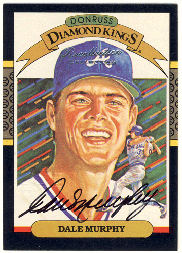 Dale Murphy MLB 2003 Donruss Recollection Collection Signature Auto 48/64