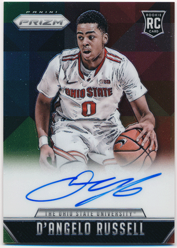 D'Angelo Russell NBA 15-16 Panini Prizm RC Signature Auto