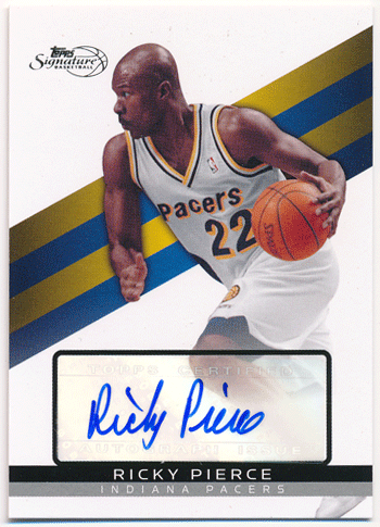 Ricky Pierce NBA 08-09 Topps Signature Auto 091/999