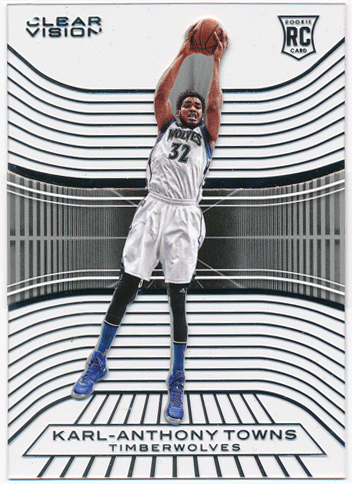 Karl-Anthony Towns NBA 15-16 Panini Clear Vision SP Variation RC