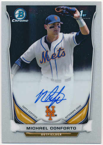 Michael Conforto MLB 2014 Bowman Chrome 1st Signature Auto