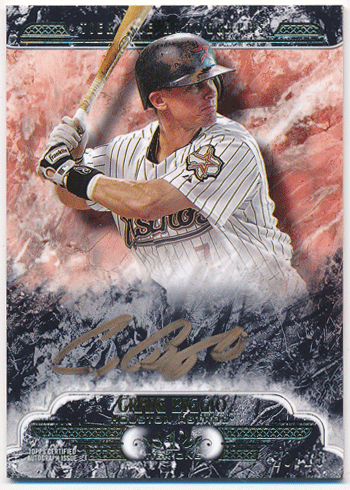 Craig Biggio MLB 2016 Topps Tier One Tier One Signature Auto Bronze Ink 20/25