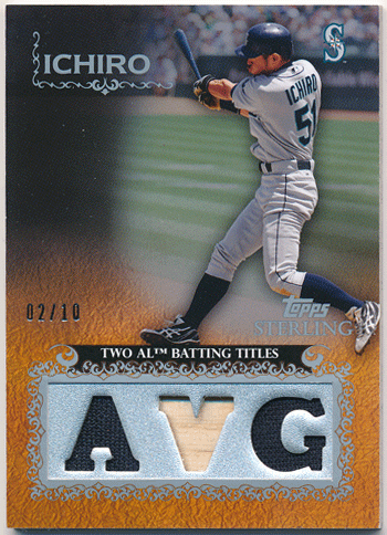 Ichiro MLB 2009 Topps Sterling Jersey Bat 02/10
