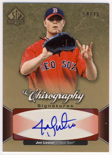 Jon Lester MLB 2006 UD SP Authentic Chirography Auto 50/75
