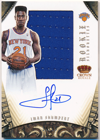 Iman Shumpert NBA 12-13 Panini Preferred RC Silhouettes Signature Jersey Auto 34/99