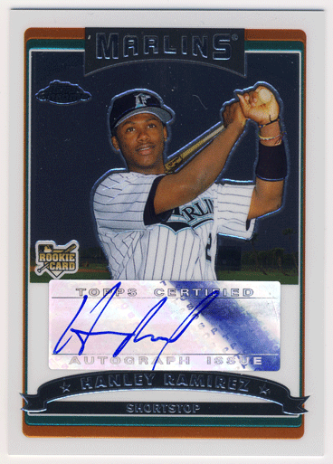 Hanley Ramirez MLB 2006 Topps Chrome RC Auto