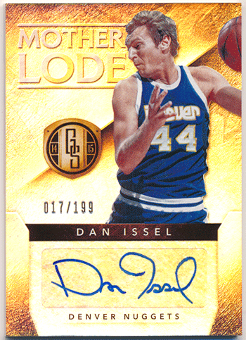 Dan Issel NBA 14-15 Panini Gold Standard Mother Lode Signature Auto 017/199