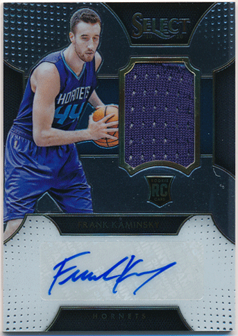 Frank Kaminsky NBA 15-16 Panini Select RC Signature Jersey Auto 053/125