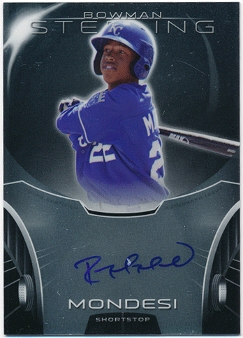 Raul Mondesi Jr. MLB 2013 Bowman Sterling Signature Auto